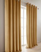 BAGGED VELOUR EYELET CURTAINS 168X229 RRP £39.99Condition ReportAppraisal Available on Request-