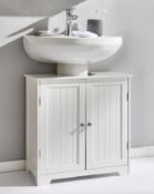 BOXED NEW ENLGAND UNDER BASIN CUPBOARD IN WHITE RRP £22.99Condition ReportAppraisal Available on