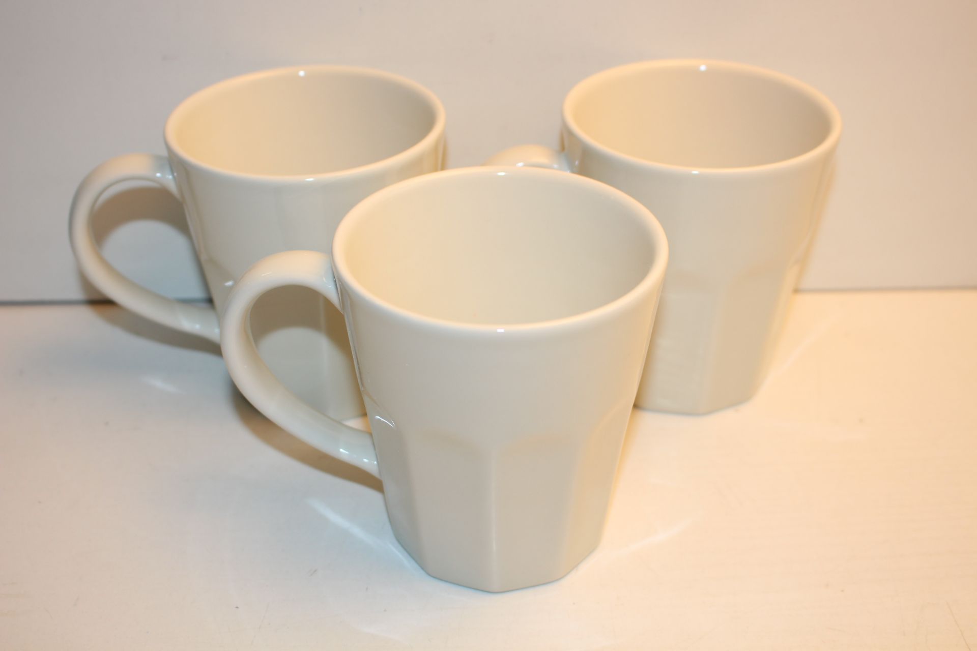 BOXED X 3 WHITE MUGS RPP £9.99Condition ReportAppraisal Available on Request- All Items are
