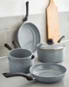 BOXED GREY 5 PIECE PAN SET RRP £15.99Condition ReportAppraisal Available on Request- All Items are