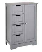 BOXED NEW ENGLAND STORAGE CUPBOARD IN GREY RRP £32.99Condition ReportAppraisal Available on Request-