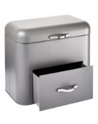 BOXED DRAWER BREAD BIN IN GREY Condition ReportAppraisal Available on Request- All Items are