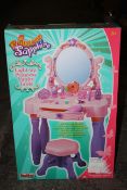 BOXED LIGHT-UP PRINCESS VANITY TABLE SAPPHIRECondition ReportAppraisal Available on Request- All