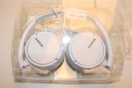 UNBOXED SONY HEADPHONES IN WHITE Condition ReportAppraisal Available on Request- All Items are
