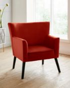 RUST COLOURED FRAISER ARMCHAIR RRP £239 Condition ReportAppraisal Available on Request-