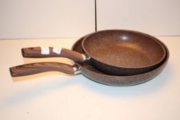 X 2 FRYING PANS Condition ReportAppraisal Available on Request- All Items are Unchecked/Untested Raw