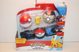 BOXED POKEMON CLIP N GO POKE BALL SET Condition ReportAppraisal Available on Request- All Items