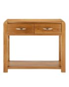 BOXED HENDON CONSOLE TABLE IN OAK RRP £229.99Condition ReportAppraisal Available on Request- All