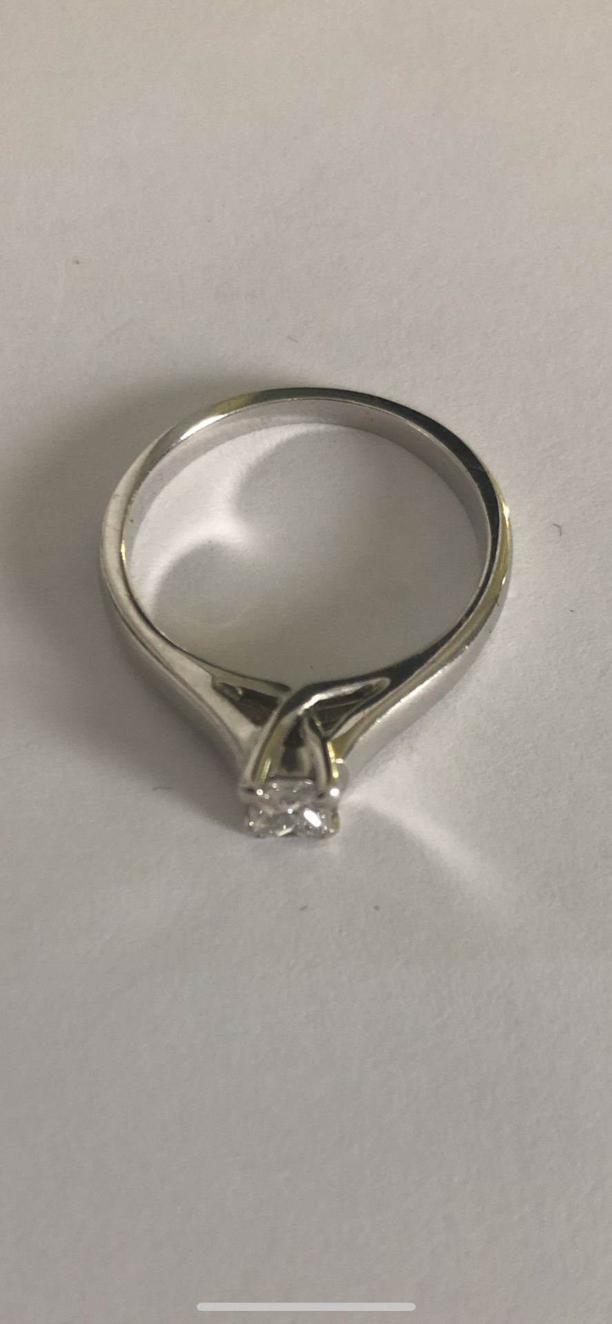 18 carat White Gold, Princess Cut Diamond Ring - Image 5 of 5