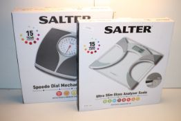 2X BOXED ASSORTED SALTER SCALES COMBINED RRP £49.00Condition ReportAppraisal Available on Request-