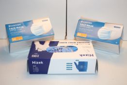 3X ASSORTED BOXED ITEMS TO INCLUDE MASKS AND GLOVES (IMAGE DEPICTS STOCK)Condition ReportAppraisal