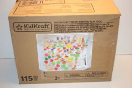 BOXED KIDKRAFT DELUXE TASTY TREATS PRETEND PLAY FOOD 115 PIECE SET Condition ReportAppraisal