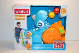 BOXED WINFUN POPPING FUN DINO PUSH ALONG DINO PAL RRP £19.99Condition ReportAppraisal Available on