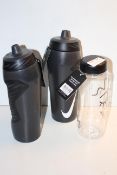 3X ASSORTED DRINKS BOTTLES BY NIKE & OTHER (IMAGE DEPICTS STOCK)Condition ReportAppraisal