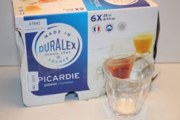 6X BOXED DURALEX PICARDE GLASSES (IMAGE DEPICTS STOCK)Condition ReportAppraisal Available on