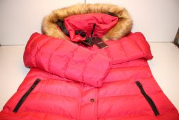 RED CROSSHATCH LADIES PUFFA JACKET SIZE 16 Condition ReportAppraisal Available on Request- All Items