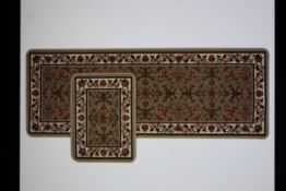 TAUPE 57 X 100 TRADITIONAL PRINT RUNNING MAT RRP £48.99Condition ReportAppraisal Available on