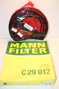 2X ASSORTED ITEMS TO INCLUDE MANN FILTERS C29 012 & BOOSTER CABLESCondition ReportAppraisal