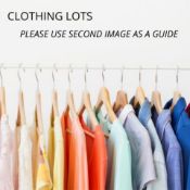 ONE LOT TO CONTAIN ITEMS OF CLOTHING TO INCLUDE MENS & WOMENS FASHION FROM A A LEADING BLUE CHIP