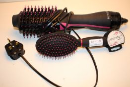 2X ASSORTED UNBOXED ITEMS TO INCLUDE REVLON PRO COLLECTION SALON ONE-STEP HAIR DRYER AND VOLUMISER