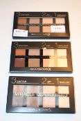 3X BOXED MAX FACTOR MIRACLE CONTOURING 3,2,1 CONTOUR LIFT HIGHLIGHT COMBINED RRP £21.00Condition