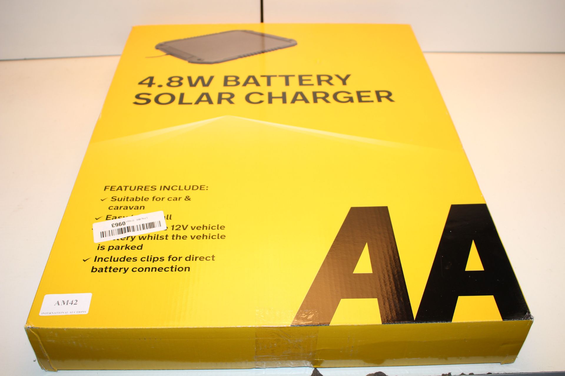 BOXED AA 4.8W BATTERY SOLAR CHARGER MODEL: AA1432 RRP £43.85Condition ReportAppraisal Available on