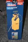 BOXED SEALEY 8 LTR PRESSURE SPRAYER MODEL NO. SS3 RRP £26.54Condition ReportAppraisal Available on