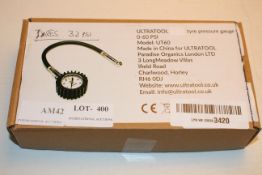 BOXED YULTRATOOL ANALOGUE TYRE PRESSURE GAUGE MODEL: UT60 RRP £15.99Condition ReportAppraisal