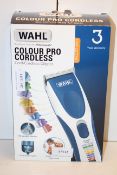 BOXED WAHL COLOUR PRO CORDLESS CORD/CORDLESS CLIPPER RRP £34.99Condition ReportAppraisal Available