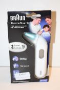 2X BOXED BRAUN THERMOSCAN 3 HIGH SPEED COMPACT EAR THERMOMETER MODEL: IRT3030 COMBINED RRP £49.