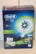 BOXED ORAL B PRO 650 POWERED BY BRAUN TOOTHBRUSH RRP £39.99Condition ReportAppraisal Available on
