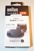 BOXED BRAUN SERIES 5.6.7 BEARD TRIMMER EASY CLICK +Condition ReportAppraisal Available on Request-