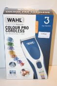 BOXED WAHL COLOUR PRO CORDLESS CORD/CORDLESS CLIPPER RRP £49.99Condition ReportAppraisal Available