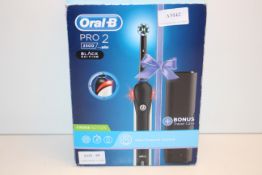 BOXED ORAL B POWERED BY BRAUN PRO 2 TOOTHBRUSH 2500 RRP £39.99Condition ReportAppraisal Available on