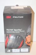 BOXED 3M PELTOR SPORTAC HEARING PROTECTION WITH LEVEL DEPENDENT FUNCTION FOR AMBIENT LISTENING