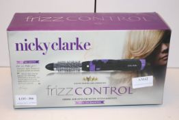 BOXED NICKY CLARKE FRIZZ CONTROL 1000W AIR STYLER WITH ATTACHMENTS IONIC TECHNOLOGY RRP £27.