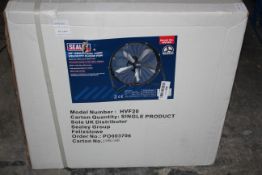 BOXED SEALEY 20" INDUSTRIAL HIGH VELOCITY FLOOR FAN MODEL NO. HVF20Condition ReportAppraisal