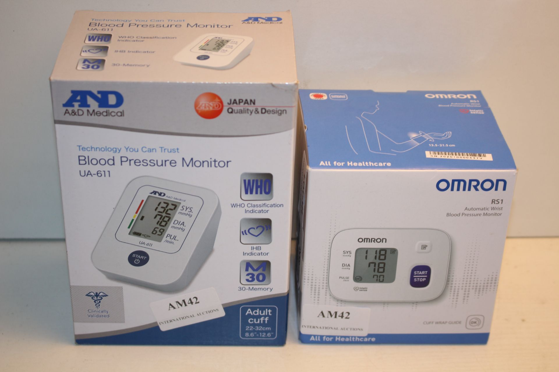 2X BOXED ASSORTED BLOOD PRESSURE MONITORS COMBINED RRP £50.00Condition ReportAppraisal Available