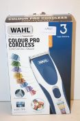 BOXED WAHL COLOUR PRO CORDLESS CORD/CORDLESS CLIPPER RRP £49.99Condition ReportAppraisal Available