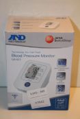 BOXED A&D BLOOD PRESSURE MONITOR MODEL: UA-611 RRP £20.00Condition ReportAppraisal Available on