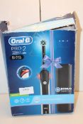 BOXED ORAL B PRO 2 POWERED BY BRAUN 2500 TOOTHBRUSH RRP £32.99Condition ReportAppraisal Available on