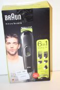 BOXED BRAUN ALL-IN-ONE TRIMMER 3 MODEL: MGK3221 RRP £49.99Condition ReportAppraisal Available on