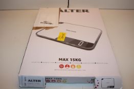 BOXED SALTER MAX 15KG KITCHEN SCALE RRP £24.99Condition ReportAppraisal Available on Request- All