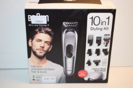 BOXED BRAUN ALL-IN-ONE TRIMMER 7 10-IN-1 STYLING KIT RRP £79.99Condition ReportAppraisal Available