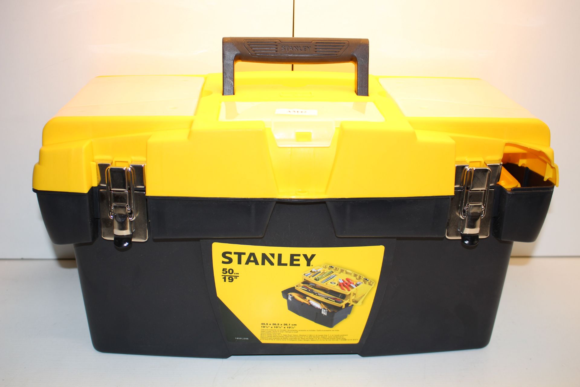 UNBOXED STANLEY 50CM TOOL AND ACCESSORIES BOX RRP £34.99Condition ReportAppraisal Available on