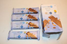 5X BOXED SETS OF 4 MEALS LIGHTERLIFE TOFFEE BARS (BBE 01-2021)Condition ReportAppraisal Available on