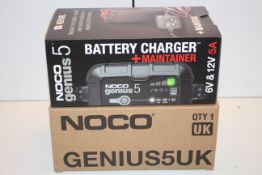 BOXED NOCO GENIUS 5 BATTERY CHARGER + MAINTAINER 6V & 12V 5A RRP £64.99Condition ReportAppraisal