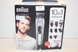 BOXED BRAUN ALL-IN-ONE TRIMMER 7 10-IN-1 STYLING KIT MODEL: MGK7221 RRP £89.99Condition