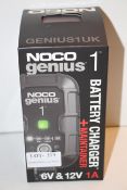 BOXED NOCO GENIUS 1 BATTERY CHARGER + MAINTAINER RRP £69.99Condition ReportAppraisal Available on