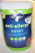 BAGGED SILENT NIGHT ANTI ALLERGY DUVET SUPERKING 10.5TOG Condition ReportAppraisal Available on